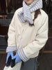 with Scarf Parkas Women Lamb Wool Patchwork Puffer Jacket Korean Fleece Down Coats Winter Cotton Padded Outerwears