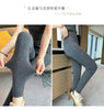 100% Cashmere Knitted Leggings Women High Waist Casual Wool Korean Trousers Solid Thicken Elasticity Ankle-Length Pants