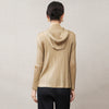 Casual Zipper Hooded Pleated Women's Jacket Spring Loose Solid Color Zipper Design Niche Cardigan Coat 2DB6163