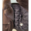 Winter Foreign Style Niche Beige Fur Collar Short Cotton Clothes Women's Loose Versatile and Thin Coat Coat