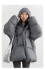 Women Down Coats Solid Loose Hooded 90 White Duck Down Down Jacket Puffs Female Outerwear Autumn Winter