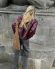 Wine Red Faux Leather Jakcet Outerwear Thicken Zipper Lapel Pu Coats Autumn Winter Streetwear Ladies Tops Women