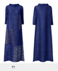 Pleated Long Sleeved Turtleneck Solid Painted Dress Women Designer Elegant Loose Plus Size Clothing