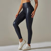 Women Sexy Skinny PU Leather Pants High Waist Elastic Leggings Trousers Slim Pencil Pants Sexy Stretch Tight Pants