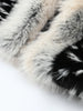 Women Color Block Faux Fur Coat Casual Round Neck Long-sleeved Fluffy Warm Crop Coats Winter Lady Chic Daily Street Jacket