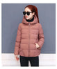 Winter Women's Cold Coat Parkas Hooded Padded Jacket Cropped Jacket Plus Size Long Sleeve Top Korean
