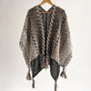 Loose Tassel Jumper Scarf Spring Knitting Pullover Inrregular Ponchos Elegant Cloak Coat Lady Sweater Autumn Winter Tops