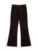 Retro Hong Kong Style Corduroy Flared Pants Women Autumn and Winter Brown Casual Flared Pants