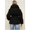 Lace Up Hooded Cotton Coat Women Casual Stand Collar Single Breasted Pocket Loose Warm Coats Lady Winter Street Outwear