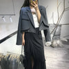 Crop Black Short Clothing Women's Blazers Female Coats and Jackets White Outerwear Youthful Woman Clothes Korean Bring