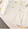 Blazer Women Spring Casual Long Sleeve Outerwears Slim Black Double Blazers Feminino Jackets Streewear