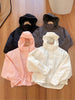 Autumn Winter Women Windbreaker Jacket Windproof Solid Long Sleeve Outdoor Sport Hooded Thin Coat Jacket For Women