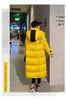 Black Glossy Parker Female Warm Winter Thicken Down Cotton Jacket Windproof Rainproof Women's Hooded Coat Casual Long Overcoat