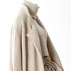 Three Piece Set For Women Lapel Long Sleeve Coat High Neck Vest Spliced Ruffles Skirt Chic Sets Female