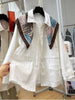 Long-Sleeved Simple Cotton Coats for Women Spring Elegant Lightweight Single Breasted Loose Coats