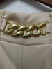 Women's Trousers Thin High Waist Chain Elastic Waist Khaki Elegant Office Black Casual Wide-leg Pants for Female