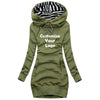 Customized Women Sweater Dress Long Sleeve Hoodie Dress Autumn Winter Casual Slim Sweater Hoodies Dress