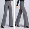 Thickened Woolen Wide-leg Autumn Winter Herringbone Makes It Look Slim Straight-leg Casual Pants Women