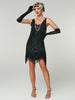 Flapper Roaring Plus Size 20s Great Lady Mini Short Dress Gatsby Fringed Sequin Beaded Lady Mini Tassels Decoration Dresses