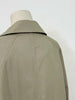 Retro Patchwork Stripes Women's Mid-Length Polo Collar Single-Button Coat Spring Korean Style Oversize Coats