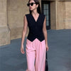 Elegant Office Lady Business Suit Set Blazers Spring Women's Clothing Suit Jacket Casual Pants Set Wide Leg Suit Pants