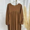 Dubai Corduroy Abaya for Muslim Women Eid Ramadan Modest Dress Loose Large Elegant Gown Islam Clothing Turkey Solid Robe