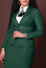 Women's Set Full Sleeve Button Blazer + Skirts Suit Winter Casual Streetwear Two 2 Piece Set Africa OL Work Outfits