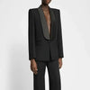 Blazer Women's Shawl Collar Solid Color Long Sleeves Single Button Suit Jackets Tide 7AB8499