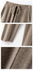 Cashmere Sweatpants Women Autumn Winter High Waisted Drawstring Pants Casual Knitted Harem Pants