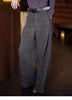Gray Woolen Suit Pants Women's Winter European Design Fine Flash High Waist Versatile Trousers