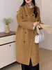 Double-Sided Cashmere Coat For Women In Autumn And Winter, Hepburn Style Woolen Long Coat