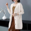 Ladies Sweater Jacket Autumn Winter V-neck Be All-match Women's Knitting Cardigan Sweater Coat Loose Comfortable Female Top