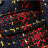 Thick Winter Blazer Women Ladies Red Blue Plaid Coat Female Slim Casual Single Breasted Jacket
