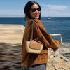 Women's Bomber Jacket Autumn Suede Crop Outerwears Khaki Darkkhaki Coats Coats & Jackets Chic Long Sleeve Tops