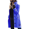 Women's Woolen Coat Outerwears Autumn Winter Warm Female Jackets Single Breasted Turn-down Collar Long Women's Clothes