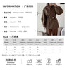 Chic Women's Solid Woolen Coat Elegant Full Sleeves Waist Tie Loose Outfit Autumn Commuting Daily Lady Street Jacket