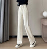 High Waist Retro Corduroy Stripe Women's Pants Fall Straight Causal Full Length Vintage Pockets All Match Japanese Y2k Trousers