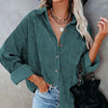 Winter Clothes Women Corduroy Long Sleeve Casual Shirt Button Women Coat Overshirt Loose Comfortable Coat Female