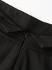 Women`s High Waist Wide Leg Pants Formal Office Wear Trousers Black/Grey Loose Fit S-xxl Spring-Autumn Daily Elegant Trousers