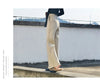 Korean Autumn Winter High Waist Wool Blend Womens Pants Loose Casual Female Straight Trousers Versatile Lady Pants