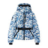 Women Winter Hooded Down Jackets With Belt Lady Warm Thick Long Sleeve Stand Collar Parkas Padded Coats Sports Ski Outdoor