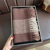 Winter Cashmere Scarf Women Design Warm Pashmina Blanket Poncho Scarves Female Shawl Wraps Thick Foulard Bufanda