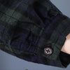 Spring Retro Plaid Pockets Turn-down Collar Long Sleeve Dresses Loose Leisure Single Breasted Women Dress
