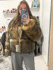 Woman Faux Raccoon Fur Coat Short Warm Fur Top Furry Jacket Women Winter Plush Fluffy Fur Coats for Woman