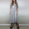 Autumn Winter 2 Piece Set Women Casual Solid Split Knitted Sweater Long Dress Suit Sexy V Neck Patchwork Lace Casual Outfits