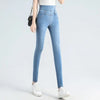 Elastic Waist High Waist Jeans for Women Spring and Autumn Slim Elastic Women's Age Reducing Casual Pants