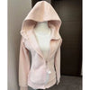 Streetwear Black Hoodie Coat Women's Clothing Hooded Zipper Slim Fit Y2k Jackets Casual Sweatshirts Tops Ropa Mujer