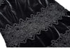 Women's Velvet Maxi Dress Hollow out Stand Collar Half Sleeve Elegant Party Spring