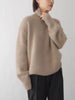 Autumn and Winter Thick Cashmere Sweater Women High Neck Pullover Sweater Warm Loose Knitted Base Sweater Jacket Tops