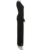 Folds Maxi Dress Women o-Neck Full Sleeve Solid Banquet Elegant Vacation Autumn Skinny Casual Simple Vestidos